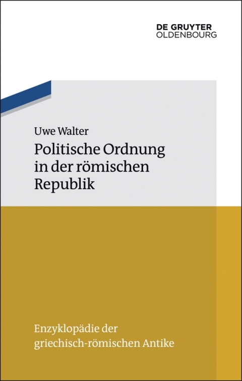 Cover image for book Politische Ordnung in der römischen Republik