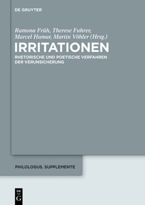 Cover image for book Irritationen