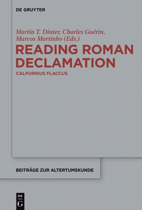 Cover image for book Reading Roman Declamation - Calpurnius Flaccus