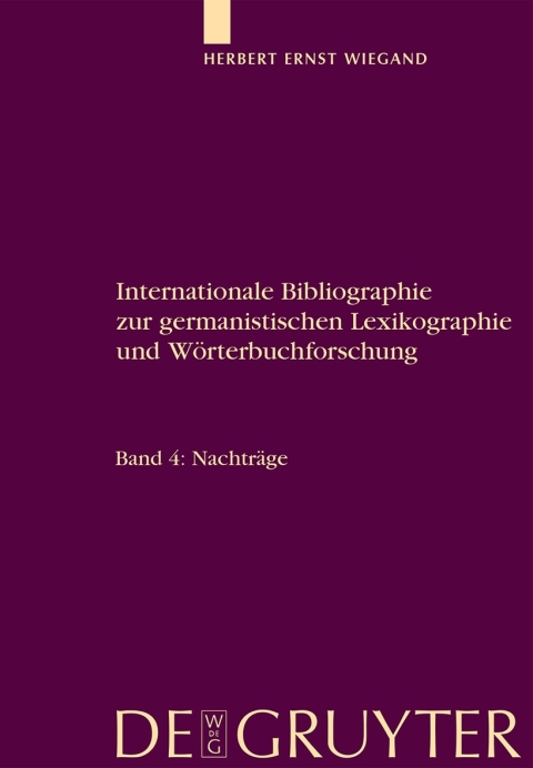 Cover image for book Nachträge