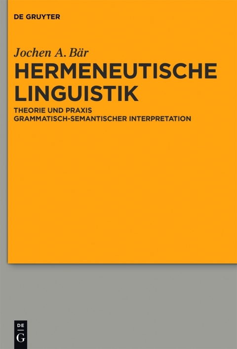 Cover image for book Hermeneutische Linguistik