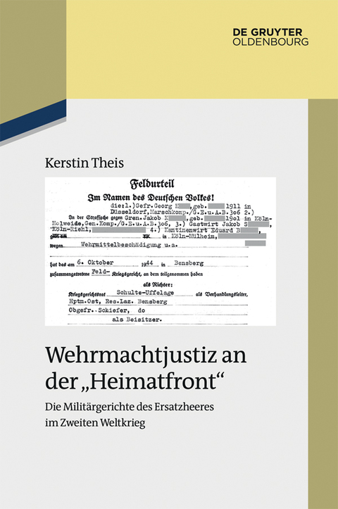 Cover image for book Wehrmachtjustiz an der "Heimatfront"