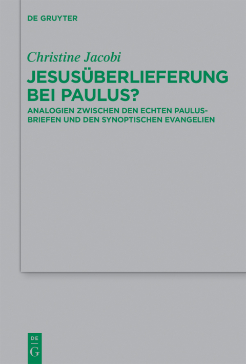 Cover image for book Jesusüberlieferung bei Paulus?