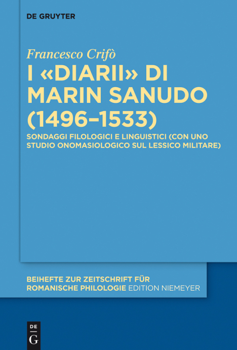 Cover image for book I «Diarii» di Marin Sanudo (1496–1533)