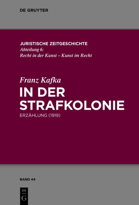 Cover image for book In der Strafkolonie