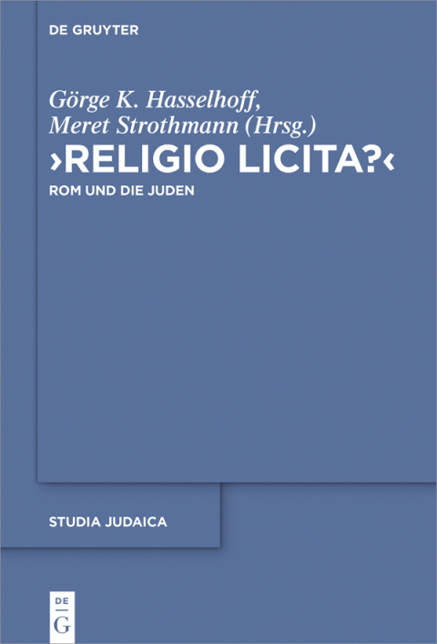 Cover image for book "Religio licita?"