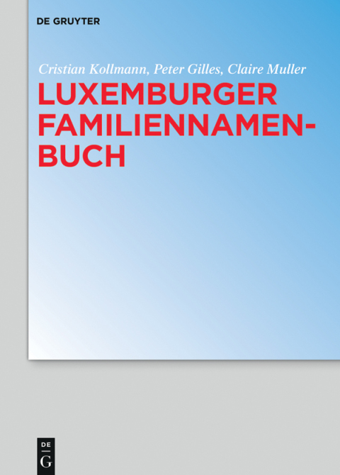 Luxemburger Familiennamenbuch 