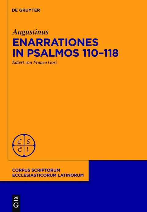 Cover image for book Enarrationes in Psalmos 110-118