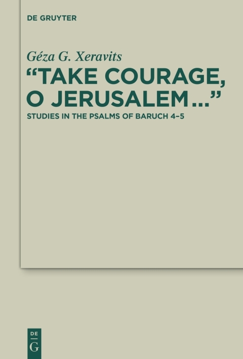 Cover image for book “Take Courage, O Jerusalem…”