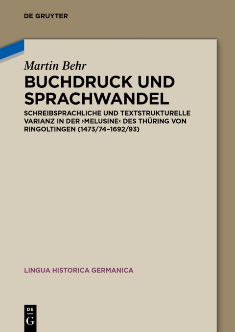 Cover image for book Buchdruck und Sprachwandel