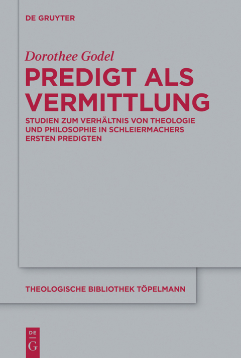 Cover image for book Predigt als Vermittlung