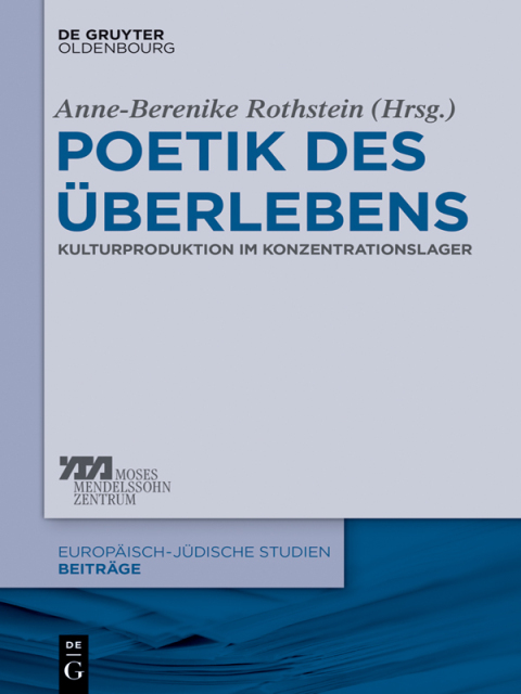 Cover image for book Poetik des Überlebens