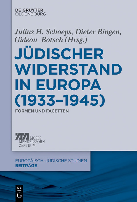 Cover image for book Jüdischer Widerstand in Europa (1933-1945)