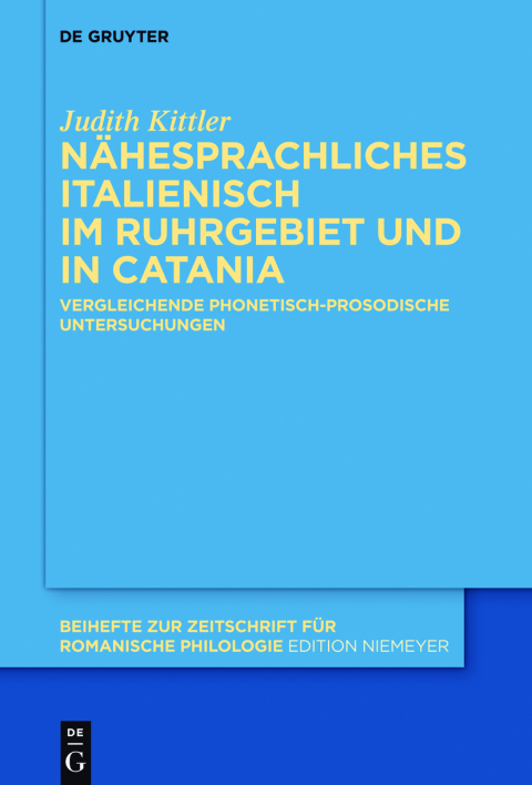 Cover image for book Nähesprachliches Italienisch im Ruhrgebiet und in Catania
