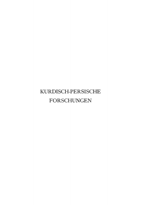 Cover image for book Die Mundarten der Gûrân, besonders das Kändûläî, Auramânî und Bâdschälânî