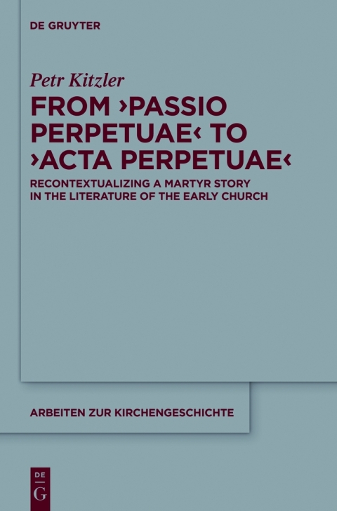 Cover image for book From ‘Passio Perpetuae’ to ‘Acta Perpetuae’
