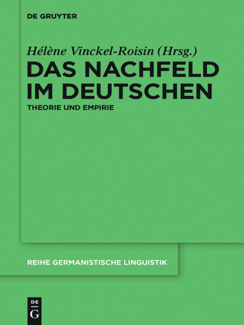 Cover image for book Das Nachfeld im Deutschen