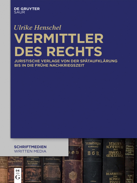 Cover image for book Vermittler des Rechts