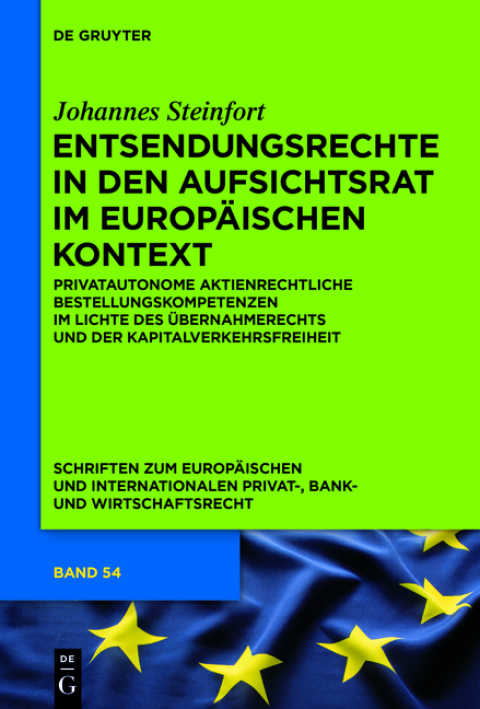 Cover image for book Entsendungsrechte in den Aufsichtsrat im europäischen Kontext