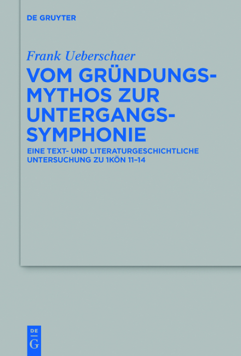Cover image for book Vom Gründungsmythos zur Untergangssymphonie