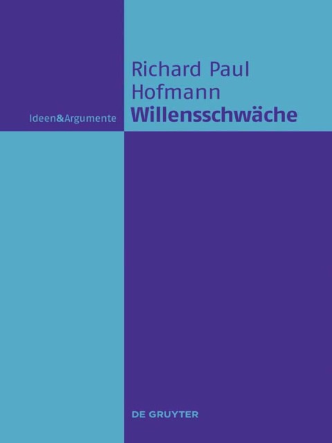 Cover image for book Willensschwäche