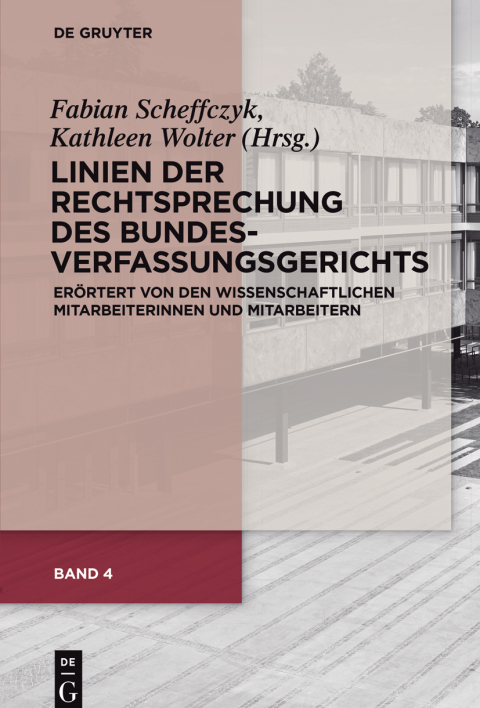 Cover image for book Linien der Rechtsprechung des Bundesverfassungs­gerichts