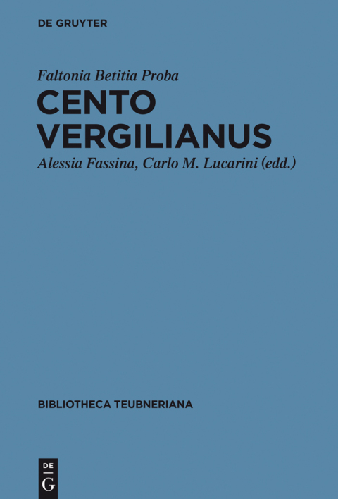 Cover image for book Cento Vergilianus