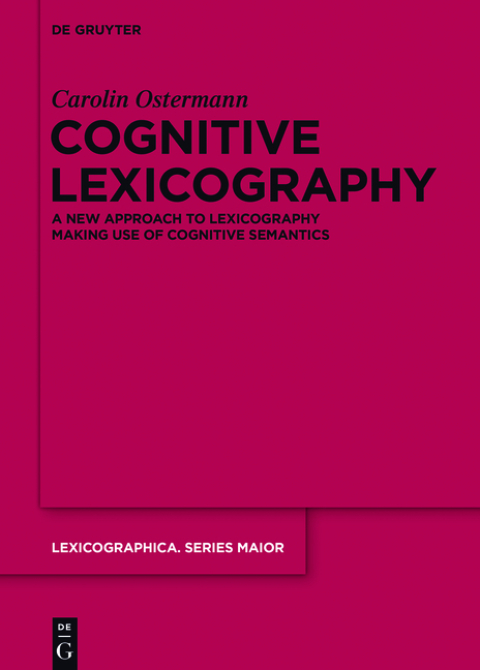 Cover image for book Cognitive Lexicography
