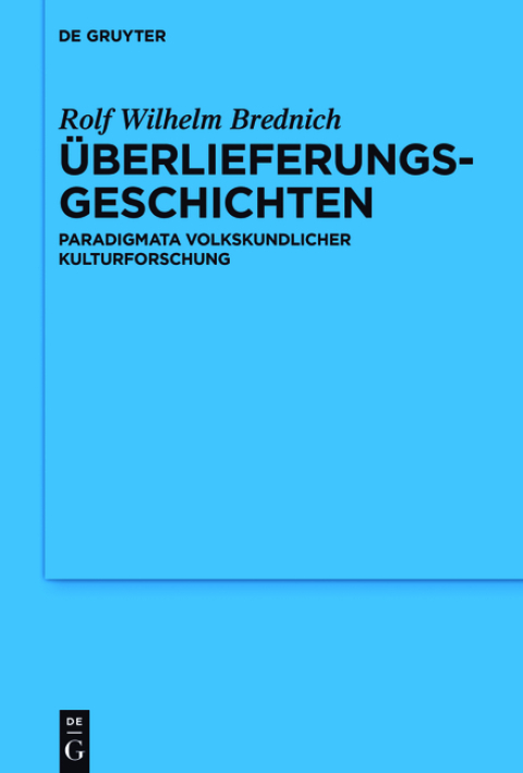 Cover image for book Überlieferungsgeschichten