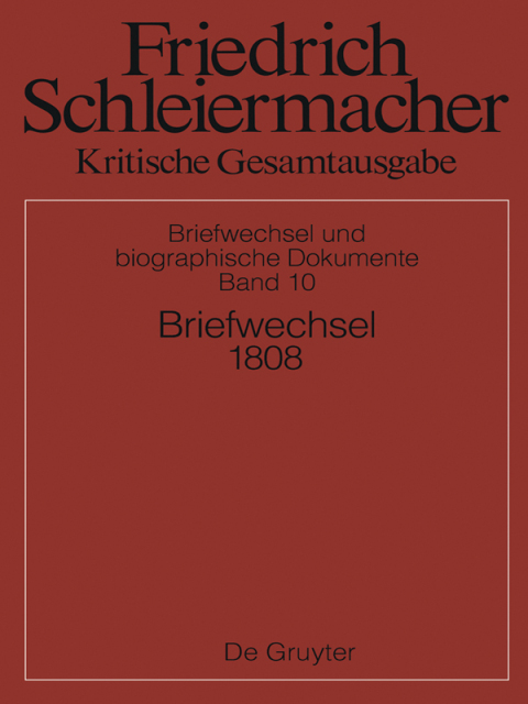 Cover image for book Briefwechsel 1808