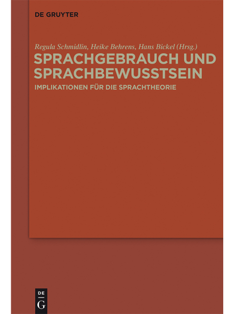 Cover image for book Sprachgebrauch und Sprachbewusstsein