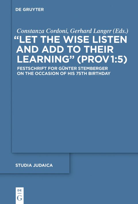 Cover image for book "Let the Wise Listen and add to Their Learning" (Prov 1:5)