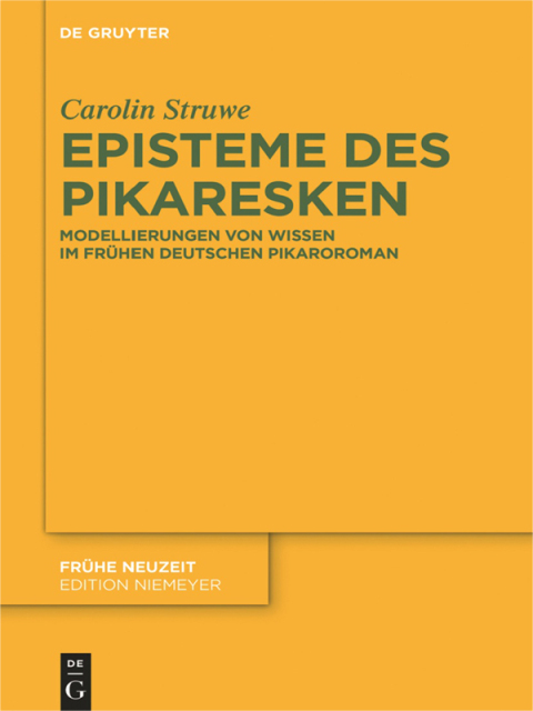 Cover image for book Episteme des Pikaresken