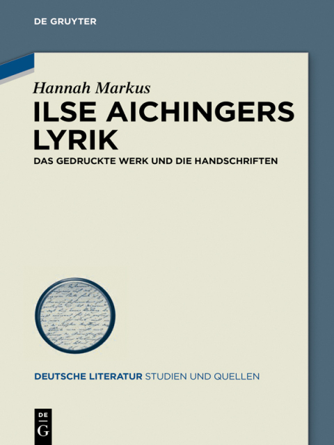 Cover image for book Ilse Aichingers Lyrik