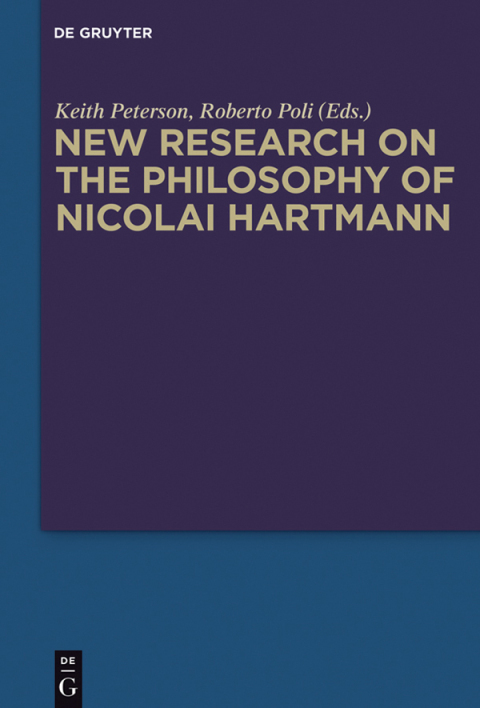 Cover image for book New Research on the Philosophy of Nicolai Hartmann