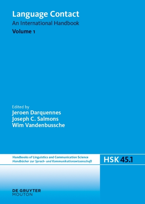 Cover image for book Language Contact. Volume 1