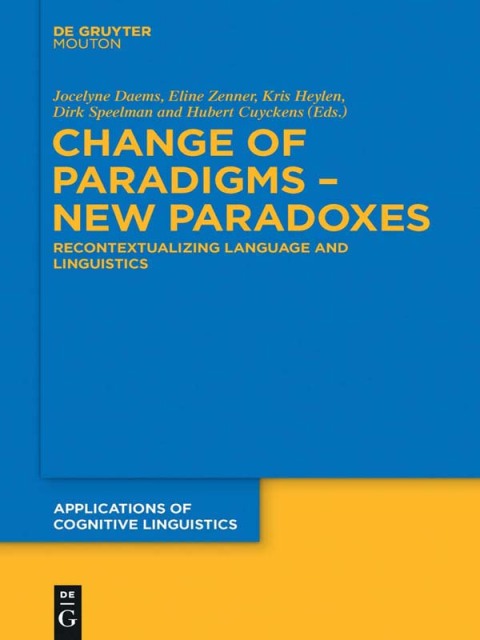 Cover image for book Change of Paradigms – New Paradoxes