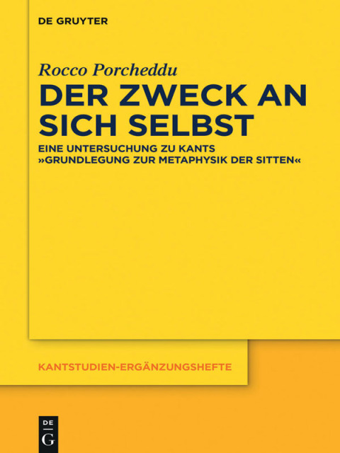 Cover image for book Der Zweck an sich selbst