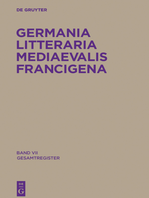 Cover image for book Gesamtregister