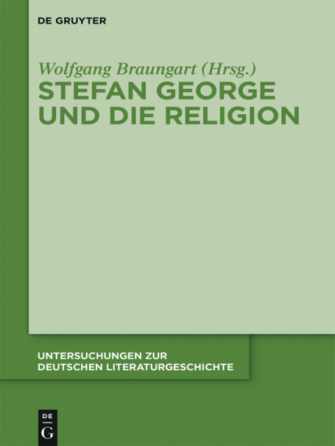 Cover image for book Stefan George und die Religion