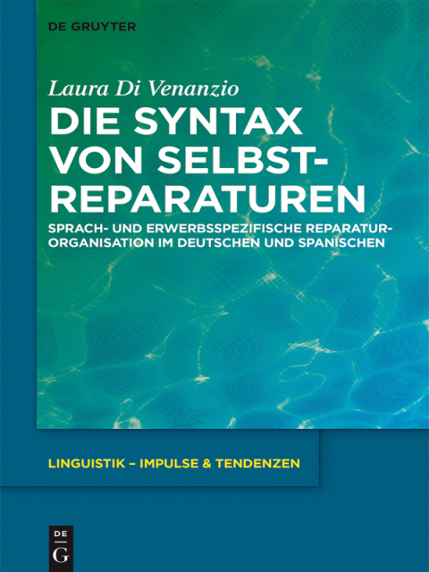 Cover image for book Die Syntax von Selbstreparaturen