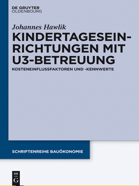 Cover image for book Kindertageseinrichtungen mit U3-Betreuung