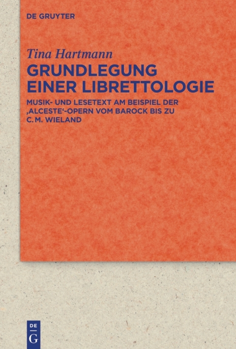 Cover image for book Grundlegung einer Librettologie