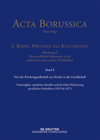 Cover image: Von der Kirchengesellschaft zur Kirche in der Gesellschaft 1st edition 9783110444827