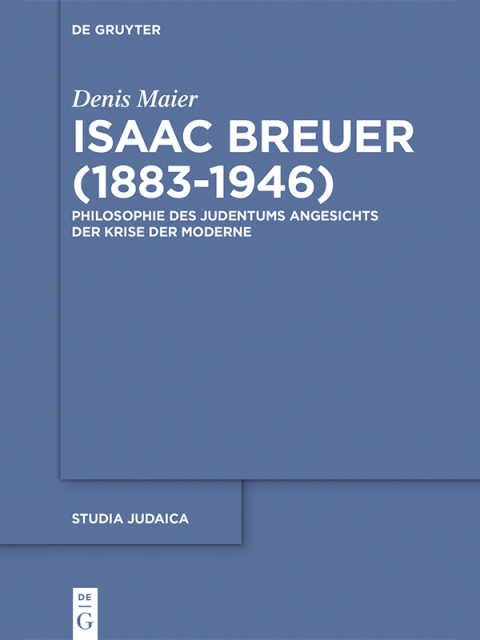 Cover image for book Isaac Breuer (1883-1946)