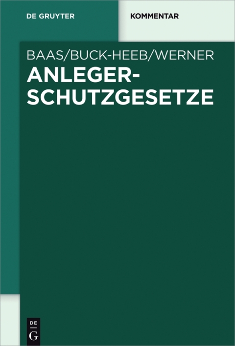 Cover image for book Anlegerschutzgesetze