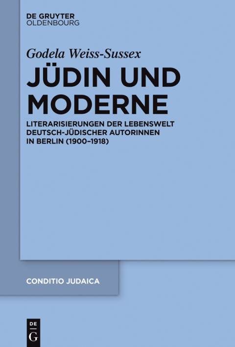 Cover image for book Jüdin und Moderne