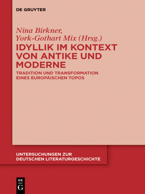 Cover image for book Idyllik im Kontext von Antike und Moderne