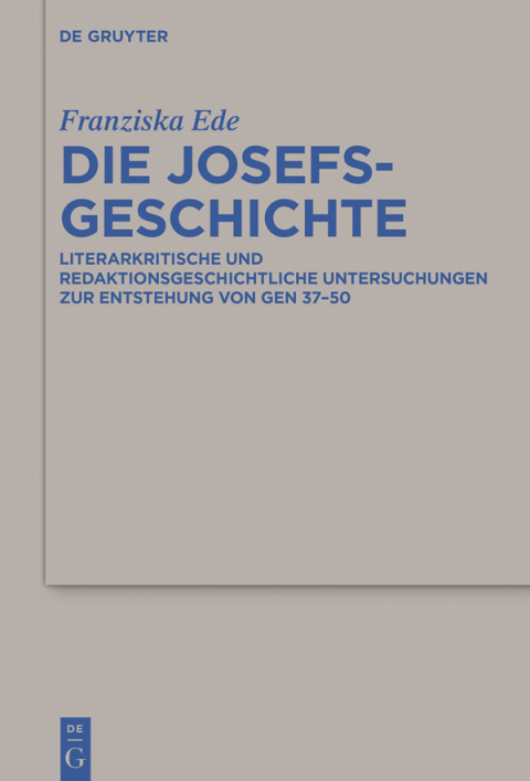 Cover image for book Die Josefsgeschichte