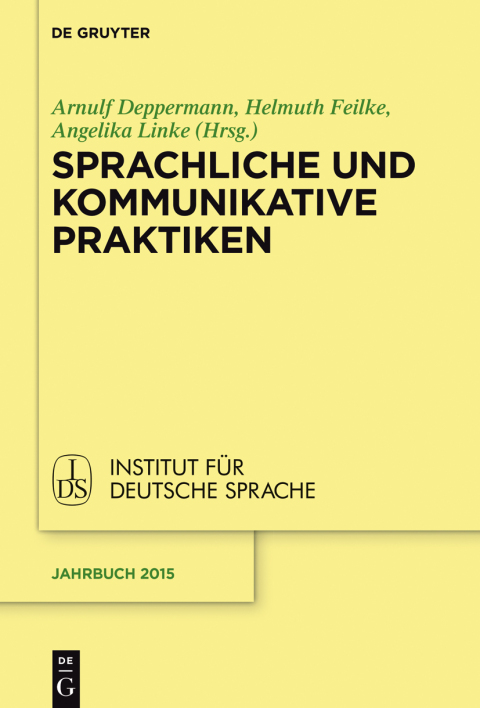 Cover image for book Sprachliche und kommunikative Praktiken